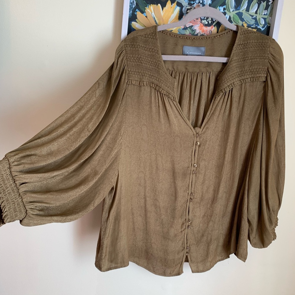 By Anthropologie Doleman Sleeve Blouse